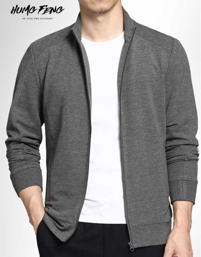 悍風(fēng)男裝2016秋季新品 立領(lǐng)休閑開(kāi)衫，打造韓系型格